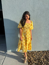 Load image into Gallery viewer, Orange Blossoms Gingham Dress