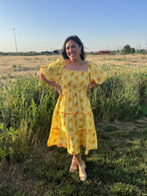 Load image into Gallery viewer, Orange Blossoms Gingham Dress