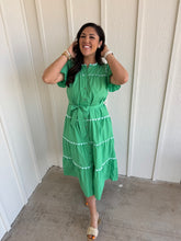 Load image into Gallery viewer, Green Dynasty Midi Dress