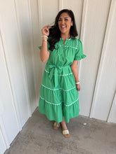 Load image into Gallery viewer, Green Dynasty Midi Dress