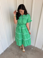 Load image into Gallery viewer, Green Dynasty Midi Dress