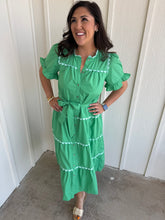 Load image into Gallery viewer, Green Dynasty Midi Dress
