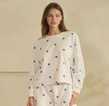 Load image into Gallery viewer, Clear Skies Polka Dot Pullover
