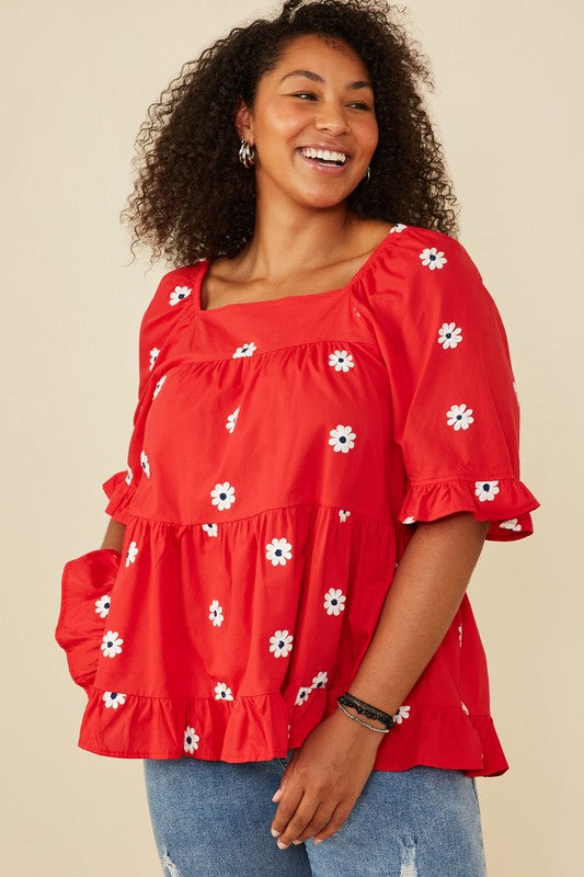 Scarlet Daffodil Top