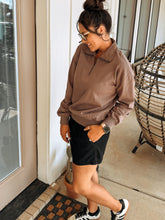 Load image into Gallery viewer, Stone French Zip Pullover
