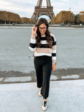 Load image into Gallery viewer, Paris Neutrals Striped Sweater
