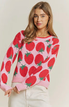 Load image into Gallery viewer, Shelley Strawberry Pullover Sweater
