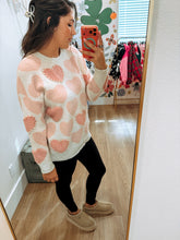 Load image into Gallery viewer, Embellished Hearts Sweater
