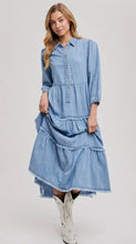 Load image into Gallery viewer, Denise Denim Shirt Dress
