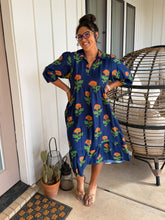 Load image into Gallery viewer, Olli Orange Petals Midi Dress
