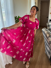 Load image into Gallery viewer, Berry Bouquet Embroidered Maxi Dress
