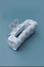 Load image into Gallery viewer, Large Checkered Claw Clip - 5 Colors
