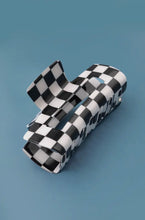 Load image into Gallery viewer, Large Checkered Claw Clip - 5 Colors
