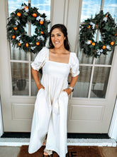 Load image into Gallery viewer, Ivory Wideleg Jumpsuit
