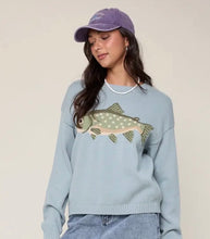 Load image into Gallery viewer, Sage Fish Pullover Sweater
