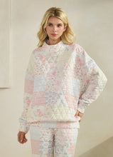 Load image into Gallery viewer, Floral Textured Mock Neck Sweater
