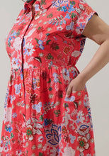 Load image into Gallery viewer, Oreanna Floral Grenola Button Up Midi Dress
