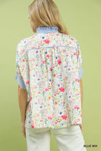 Load image into Gallery viewer, Spring Meadow Floral Button Up Blouse
