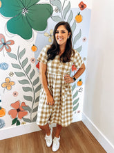 Load image into Gallery viewer, Gingham Button Up Dress
