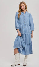 Load image into Gallery viewer, Denise Denim Shirt Dress
