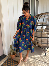 Load image into Gallery viewer, Olli Orange Petals Midi Dress

