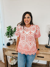 Load image into Gallery viewer, Cherry Eyelet Blouse
