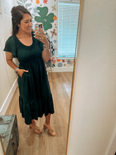 Load image into Gallery viewer, The Alpine Green Kendall Midi Dress
