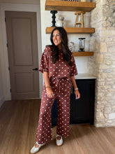 Load image into Gallery viewer, Mocha Polka Dot Set
