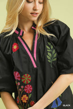 Load image into Gallery viewer, Whimsical Floral Embroidered Garden Blouse
