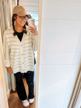 Load image into Gallery viewer, Cream &amp; Oatmeal Cardigan
