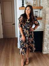 Load image into Gallery viewer, Abstract Floral Midi Dress
