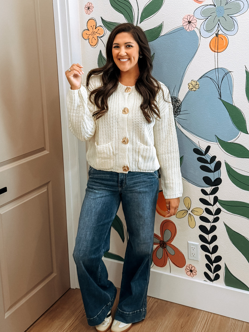 Judy Blue Retro Wide Leg Cuff Jeans