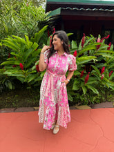 Load image into Gallery viewer, Elegant Bloom Floral Midi Dress
