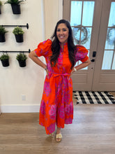 Load image into Gallery viewer, Nalani Neon Floral Button Up Dress
