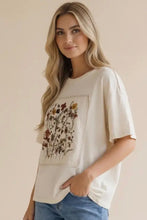 Load image into Gallery viewer, Oversized Patchwork Floral T-Shirt
