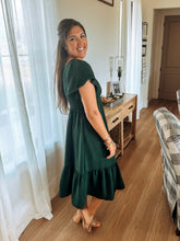 Load image into Gallery viewer, The Alpine Green Kendall Midi Dress
