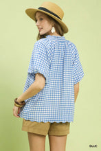 Load image into Gallery viewer, Cottage Market Gingham Blouse - 3 Colors
