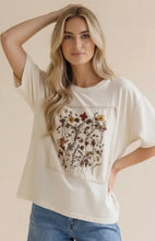 Load image into Gallery viewer, Oversized Patchwork Floral T-Shirt
