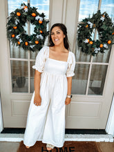 Load image into Gallery viewer, Ivory Wideleg Jumpsuit
