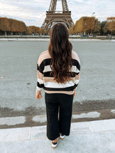 Load image into Gallery viewer, Paris Neutrals Striped Sweater
