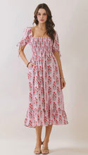 Load image into Gallery viewer, Blush and Blooms Midi Dress

