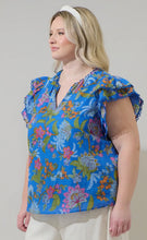 Load image into Gallery viewer, Sunlit Floral Emma Ruffle Top
