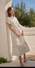 Load image into Gallery viewer, Coastal Latte Striped Dress
