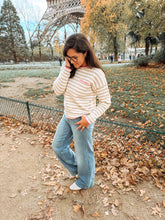 Load image into Gallery viewer, Cocoa and Marshmallows Striped Sweater
