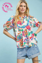 Load image into Gallery viewer, Sunshine Blooms Babydoll Blouse
