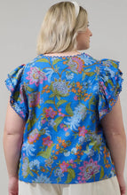 Load image into Gallery viewer, Sunlit Floral Emma Ruffle Top
