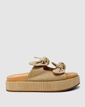 Load image into Gallery viewer, Raffia Bow Slip On Sandal
