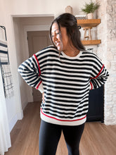 Load image into Gallery viewer, Guns Up Striped Sweater
