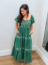 Load image into Gallery viewer, Elena Embroidered Maxi Dress
