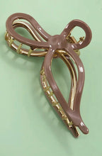 Load image into Gallery viewer, Gold Metal Bow Hair Clip - 3 Colors
